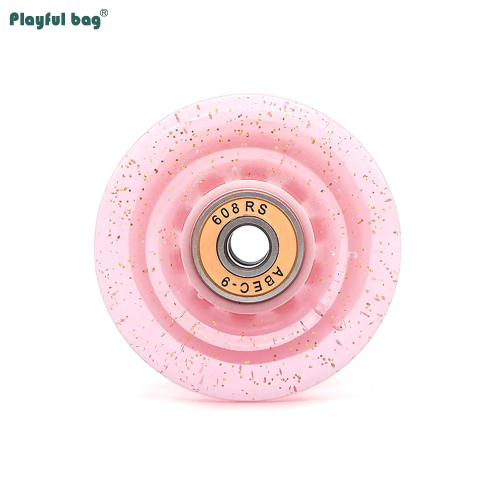 Ruedas de patines de doble fila, accesorio de rueda de repuesto para monopatín, sin Flash, 58mm x 32mm, 82A, 608RS, AMB282 - imagen 5