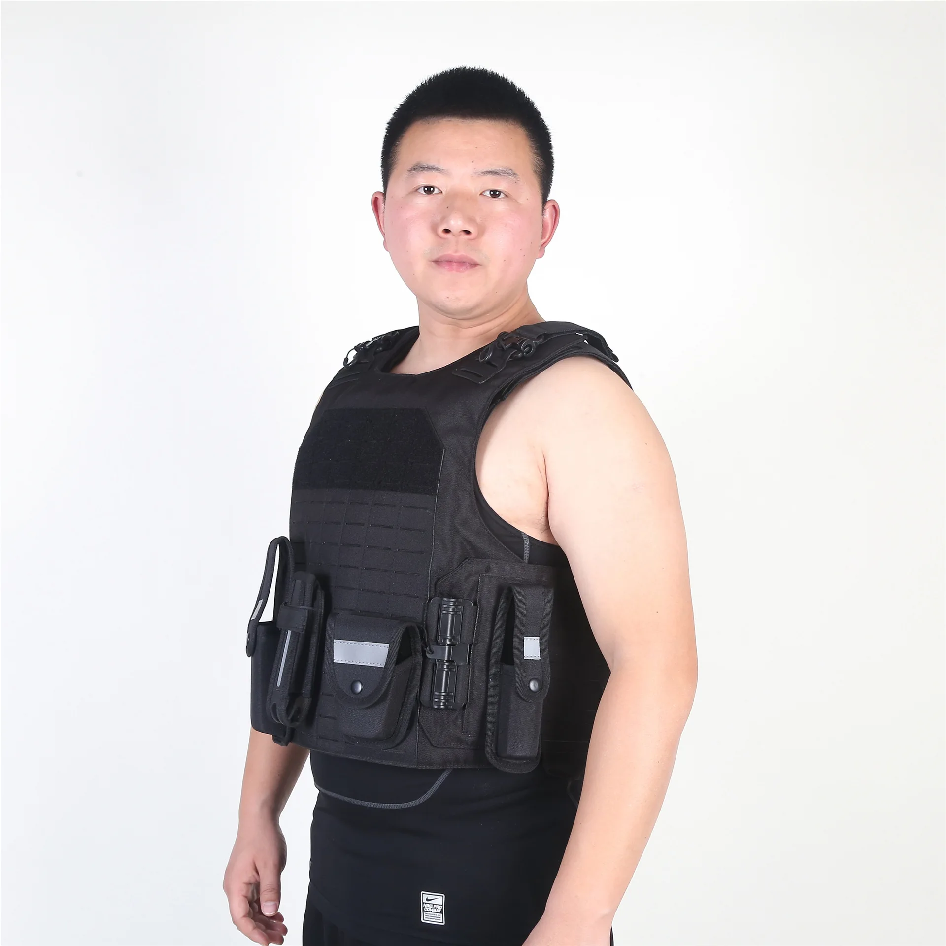 Chaleco táctico láser de liberación rápida, esponja absorbente de golpes, traje protector a prueba de puñaladas, chaleco antibalas NIJ IIIA - imagen 4