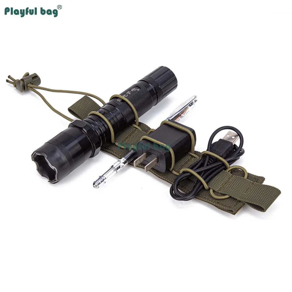 Panel de expansión de gancho y bucle - Organizador de herramientas de 8 ranuras con accesorio MOLLE - Sistema de gestión de herramientas para chaleco y mochila AQB223 - imagen 4