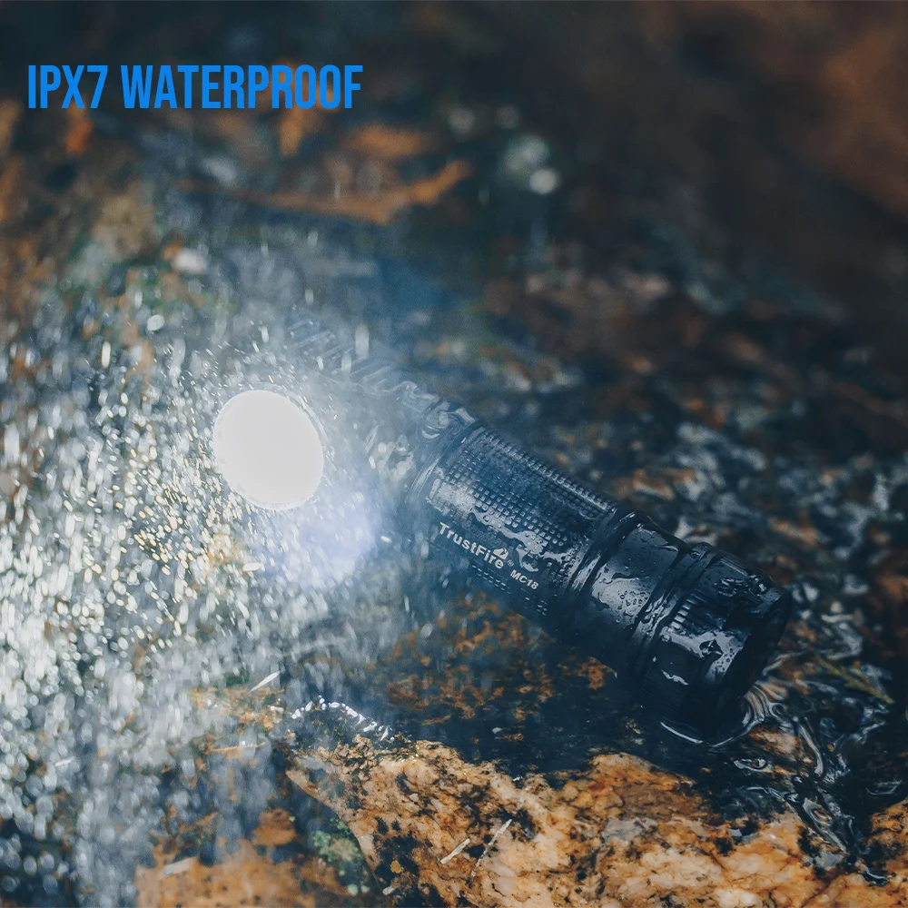 Trustfire MT18 1100lm Linterna frontal LED recargable por USB 180 ° Potente linterna frontal impermeable con linterna trasera magnética - imagen 5