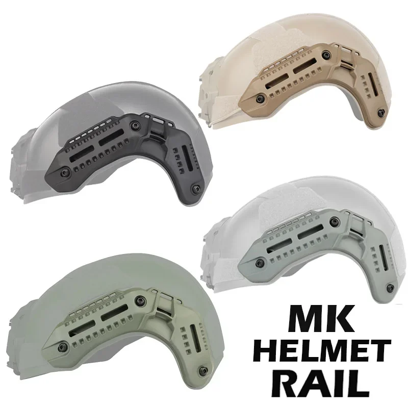 Riel lateral para casco Fast MK, adaptador de riel de alta calidad, accesorios de caza y Paintball, Kit de montaje de 1 par - imagen 2