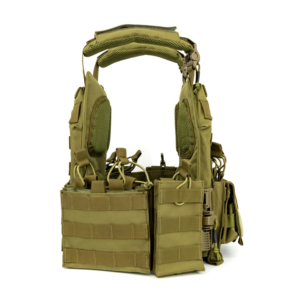 Chaleco táctico rasgado chaleco multiusos para hombre camuflaje al aire libre - imagen 2