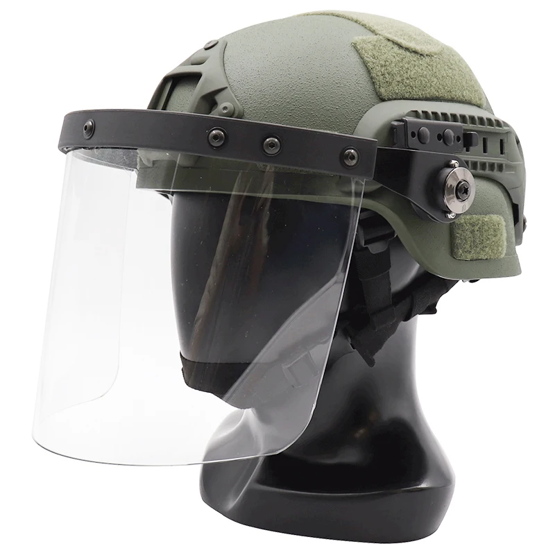 Casco RÁPIDO protección de alta resistencia antidisturbios MICH mascarilla transparente a prueba de explosiones - imagen 5