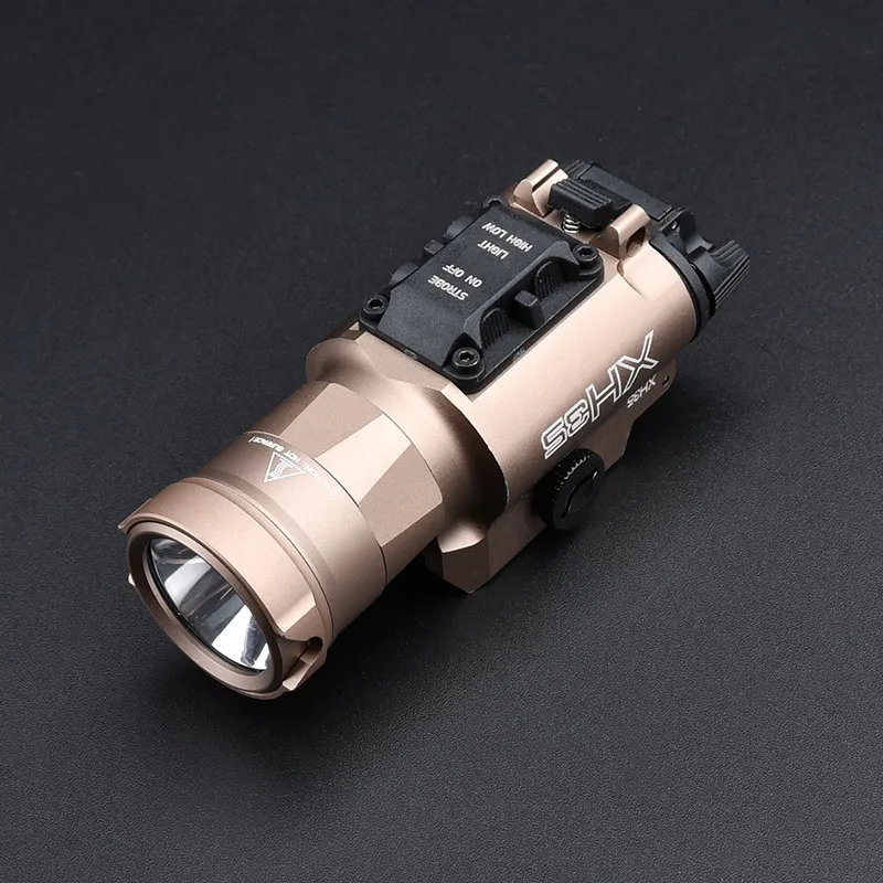 WADSN-linterna XH35 de 800 lúmenes, luz táctica para armas, lámpara de pistola estroboscópica de brillo LED blanco, ajuste de luz táctica X300 - imagen 4