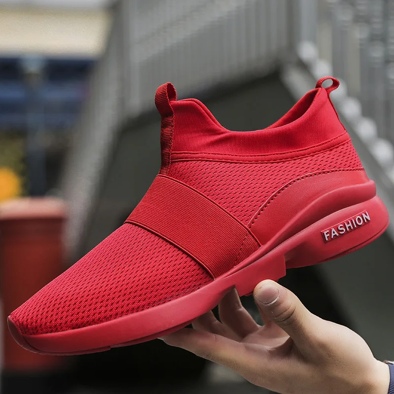 Zapatillas deportivas slip-on malla ligera transpirable para hombre - imagen 2