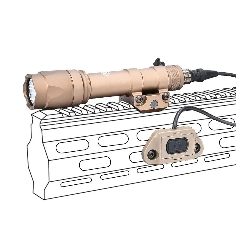 WADSN Airsoft táctico SF M600 M300 arma linterna M600C M300A blanco luz LED con Modbutton interruptor de presión MLOK KEYMOD - imagen 3