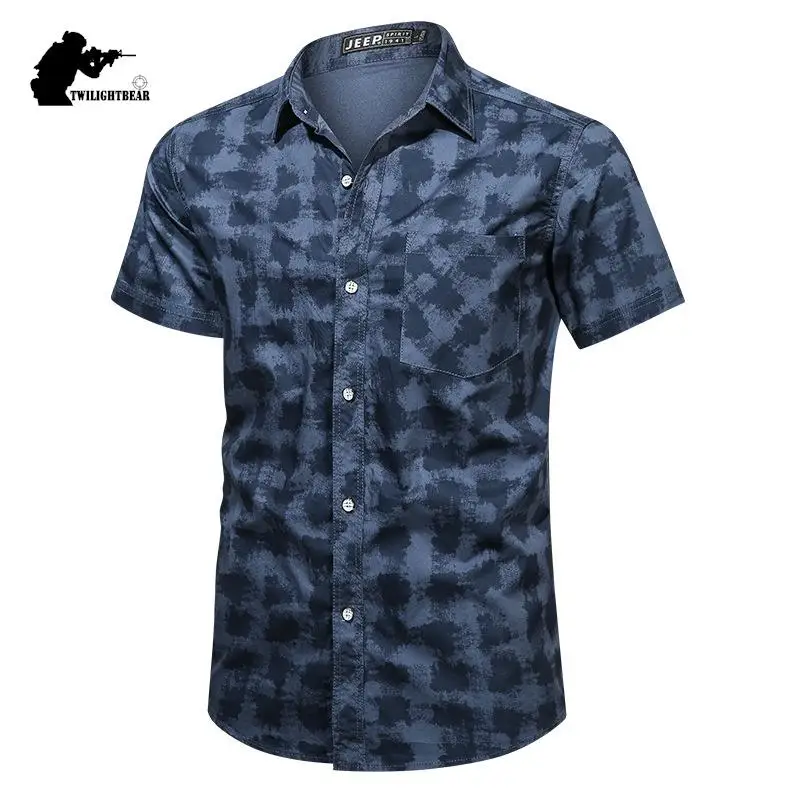 Camisa a cuadros de manga corta para hombre, camisa informal de gran tamaño de algodón puro inglés, ropa de ocio, 5XL, A2F819 - imagen 2