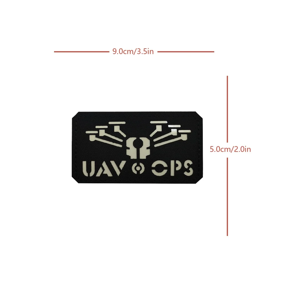 UAV OPS citas luminosas reflectantes diversión táctica Velcro moral Meme parche insignia bordado gancho bucle sujetador para mochila Molle - imagen 5