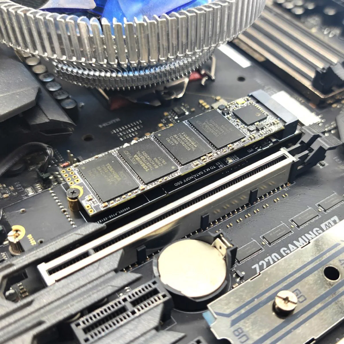 NGFF Key B + M SATA SSD a NVME m-key placa base adaptador de escritorio convertidor tarjeta SSD JMB582 2280 - imagen 5