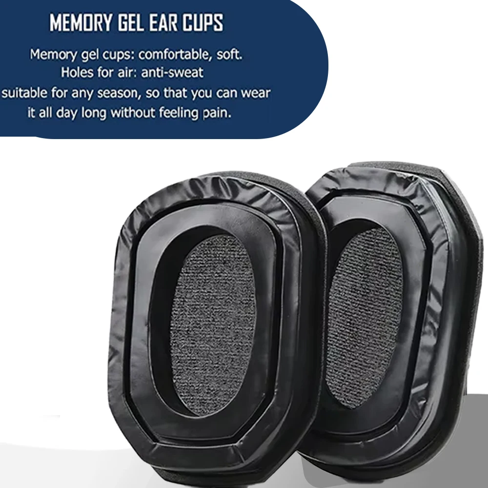 Almohadillas de gel para los oídos, orejeras, cojines, protección para los oídos con carcasa inferior sellada