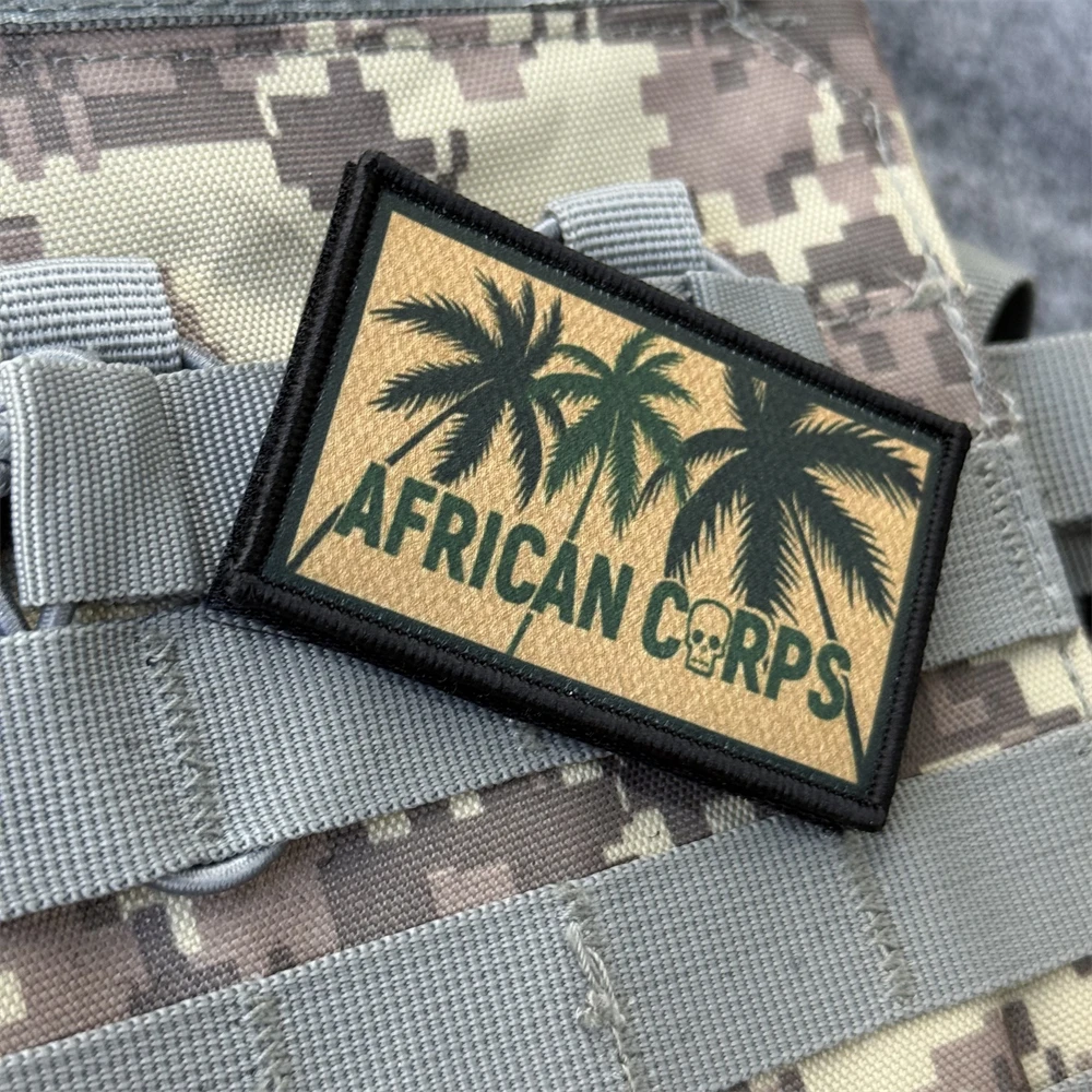 Parche del Cuerpo Africano, insignia de moral impresa, apliques tácticos, parches militares de gancho y bucle para ropa, pegatinas para mochila al aire libre - imagen 4