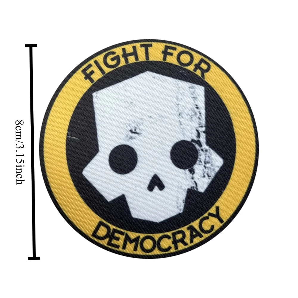 Parche de calavera con gancho y bucle, parches de insignia de moral para ropa, mochila, accesorios decorativos - imagen 4