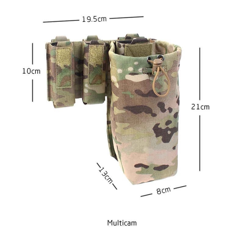 Reciclaje de extracción rápida, doble bolsa individual de 9mm, 5,56, cinturilla táctica para caza, accesorios compatibles con individual 545/762 - imagen 5