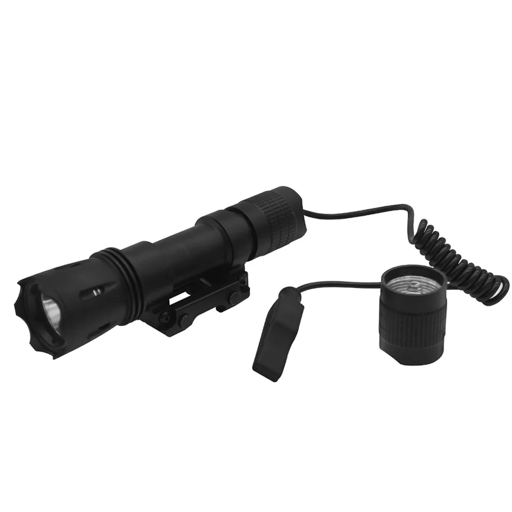 VULPO-linterna táctica de 1600 lúmenes, luz para arma de caza, riel Picatinny de 20mm, accesorios de tiro para caza al aire libre - imagen 4