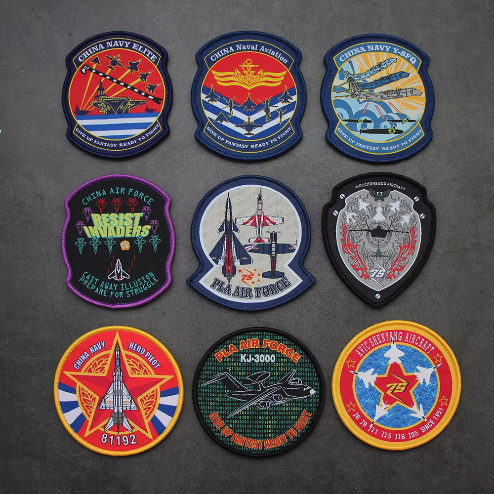 Parche militar bordado Marina insignia de avión de combate - imagen 3