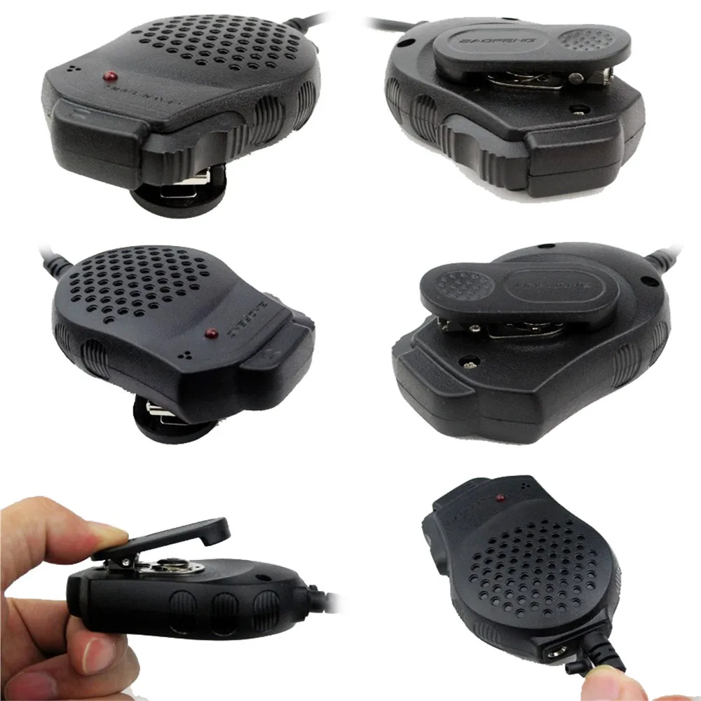 Baofeng altavoz micrófono Dual PTT para Pofung Walkie Talkie UV-82 UV82 Radio CB portátil - imagen 5