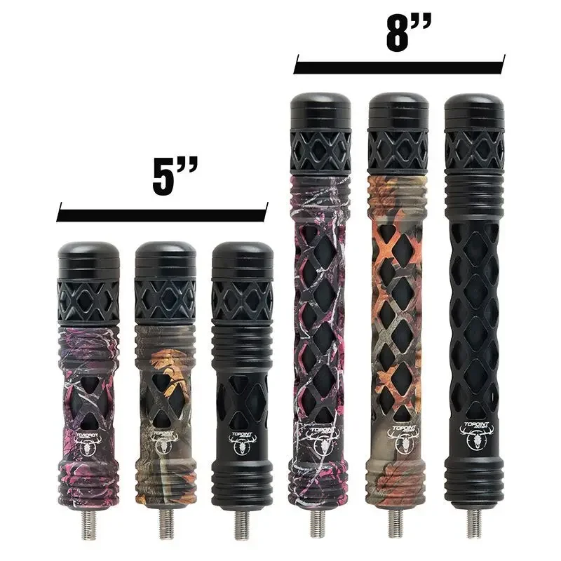 Topoint-estabilizador de arco compuesto de 5/8 pulgadas, barra de equilibrio de tiro con arco de peso ajustable, amortiguador para tiro con flecha y caza, TP623 - imagen 2