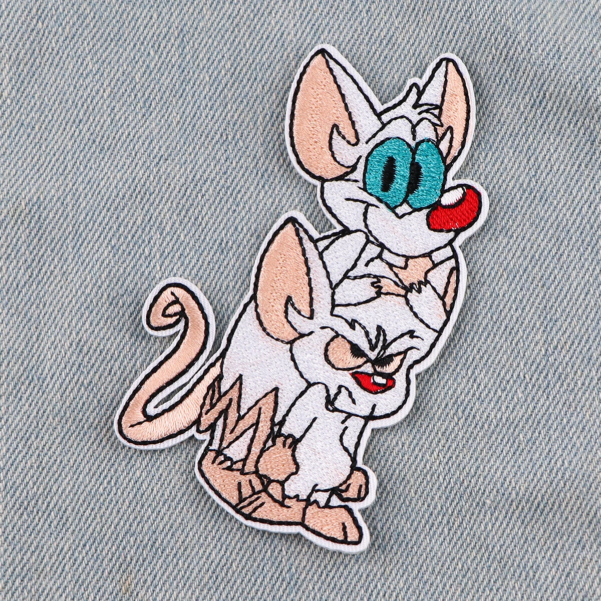 Parches para planchar con animales de dibujos animados de ratón bonito para ropa, apliques bordados DIY, insignia adhesiva para planchar DIY - imagen 5