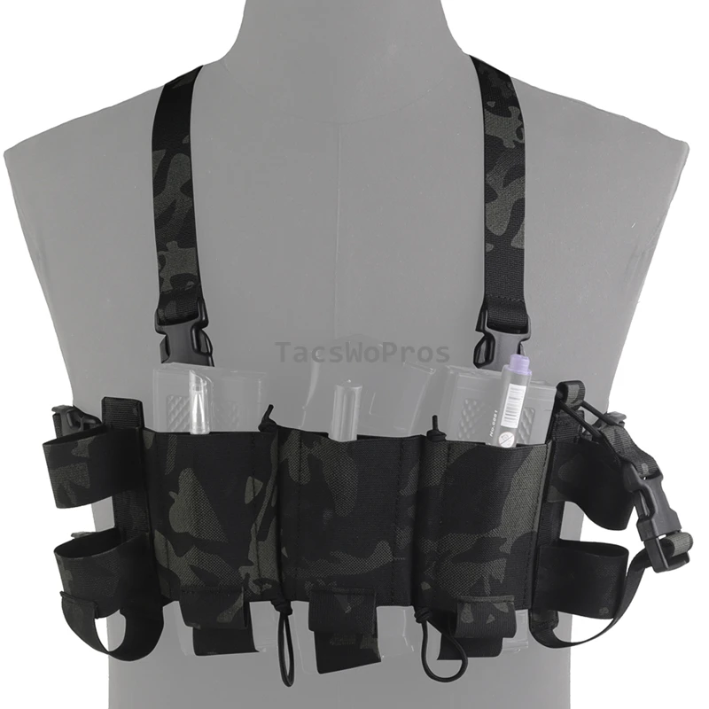 Chaleco táctico CS MOLLE para caza, portaplacas y comunicaciones - imagen 2