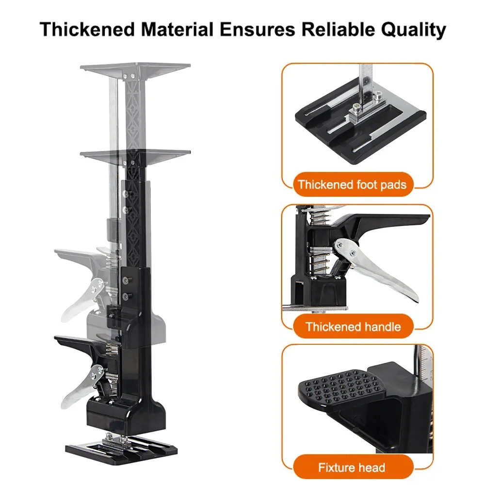Herramienta de elevación manual de doble uso, Panel de puerta, tablero de paneles de yeso, herramienta de soporte telescópico, ajustador de altura de posicionamiento de azulejos, herramienta de muebles - imagen 2