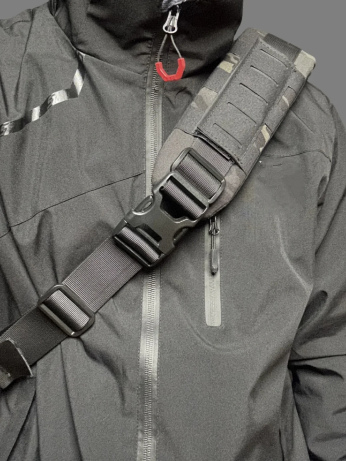 Hombreras caóticas, correa de hombro, correa Universal antideslizante transpirable, hombreras para aliviar el estrés, correa auxiliar Molle - imagen 4