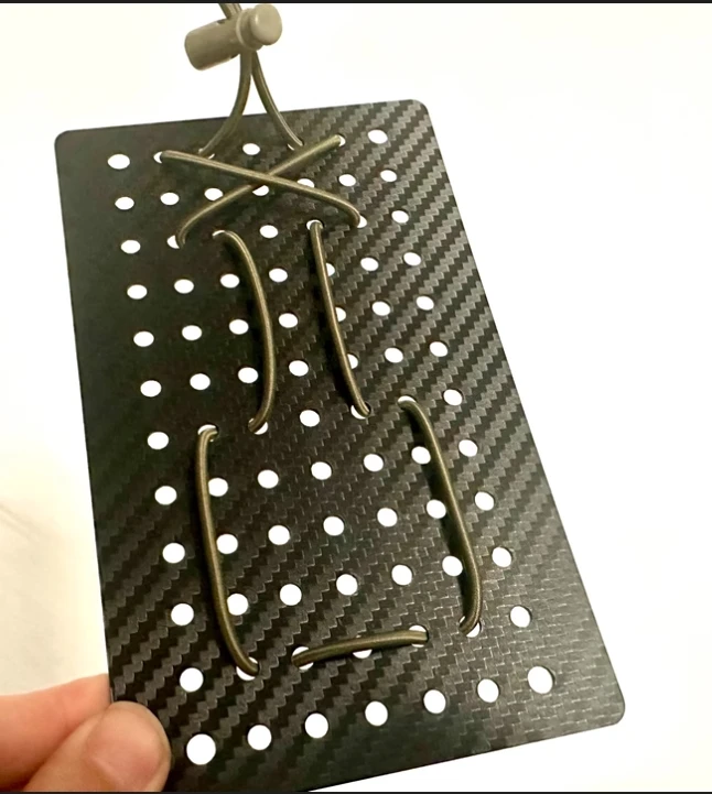 Bolsa médica de PVC, soporte para bandeja de soporte para medicamentos, placa de fijación de cuerda elástica antiderrames, 18x11CM - imagen 3