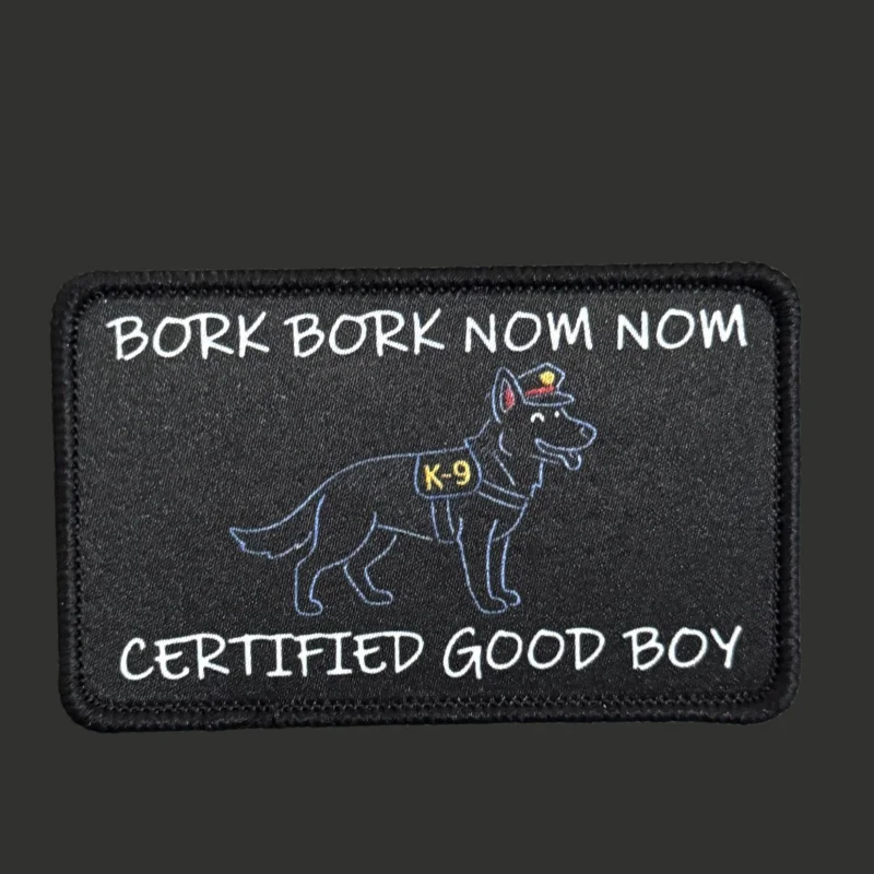 Parche táctico K9 para perros con velcro, insignia moral - imagen 3
