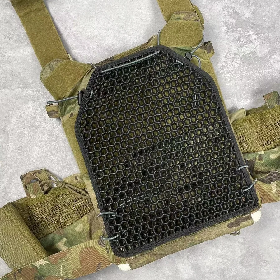 1 par de acolchado transpirable 3D no inflable, almohadilla de enfriamiento acolchada y transpirable para chalecos de juego de Paintball táctico, mochilas - imagen 4