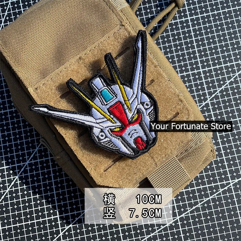 Parches bordados de la serie Gundam Suit, insignia de guerrero táctico, pegatina DIY para ropa, chaleco, chaqueta, decoración - imagen 5