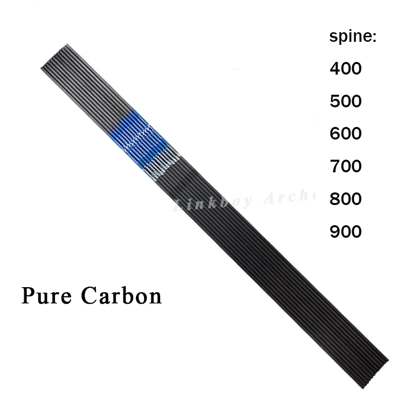 Flecha de tiro con arco de carbono puro, 24 piezas, 30 ", Spine400-1000, id4.2 mm, arco recurvo - imagen 5