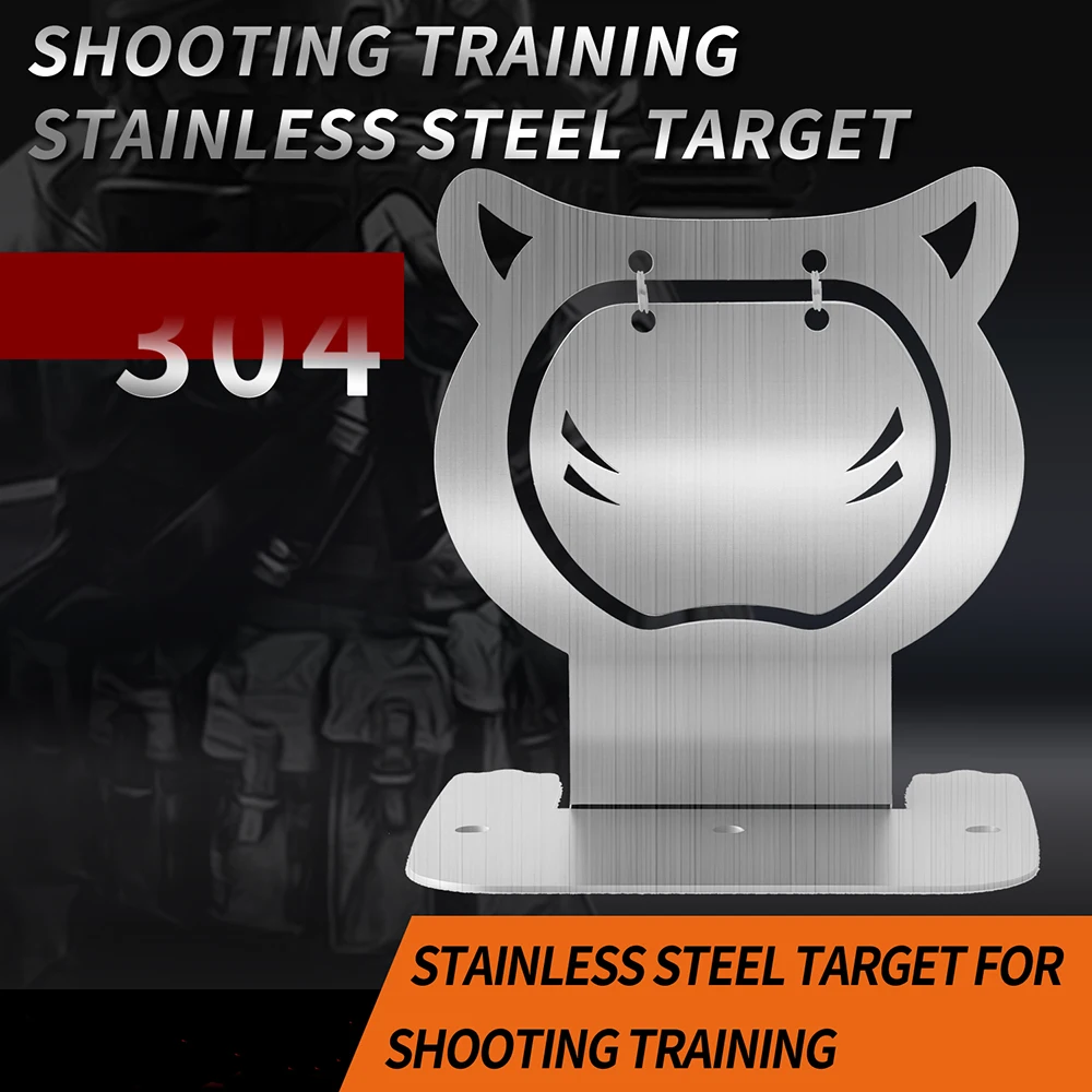 Objetivo de tiro táctico de acero inoxidable, soporte de objetivo de entrenamiento, objetivo oscilante giratorio de aleación - imagen 3