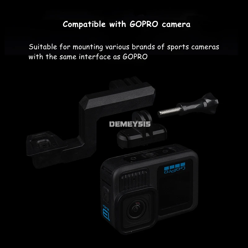 Adaptador de cámara para casco táctico, soporte adaptador de cámara Gopro para NVG Wilcox G19 G24 G30 G34 G69 G70 - imagen 5