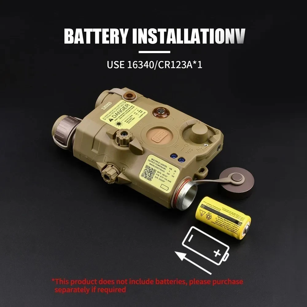 WADSN táctico Airsoft PEQ 15 PEQ-15 punto rojo verde azul indicador láser IR arma de caza Scout AR15 luz puntería ajuste riel de 20MM - imagen 5