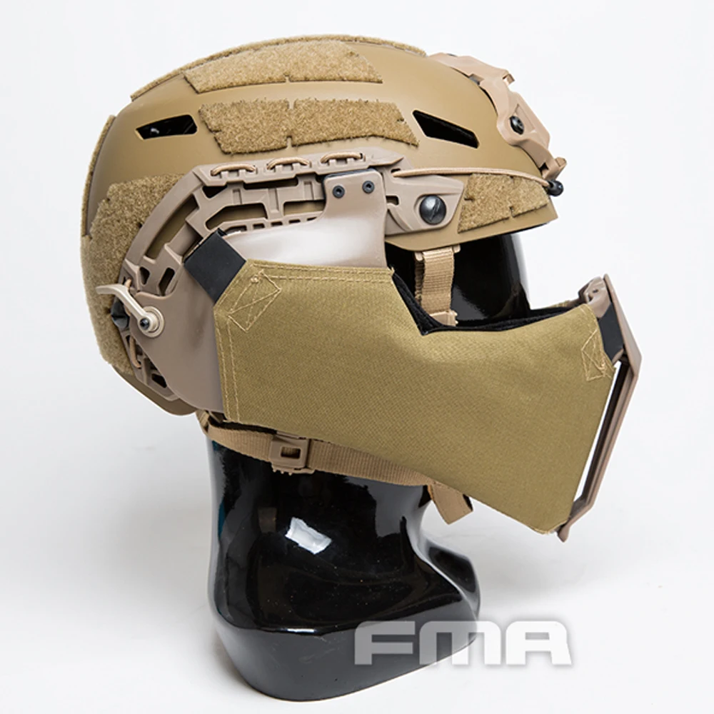 TBFMA Gunsight Mandible Tactical Airsoft equipment máscara de media cara para Fast/High Cut/MT Helmet Multicam Eye Protection - imagen 3