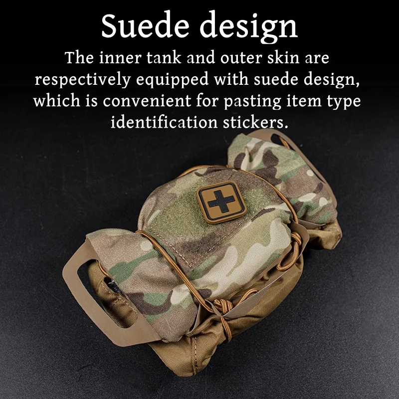Kit de primeros auxilios al aire libre, Kit de supervivencia de primeros auxilios, Instalación rápida MOLLE, IFAK - imagen 3