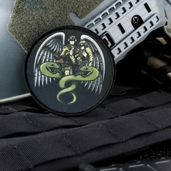 Parche táctico médico caduceo – Emblema con velcro para airsoft