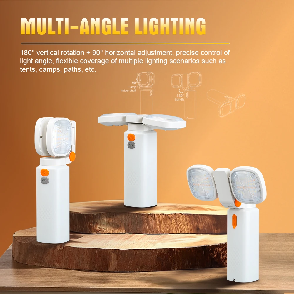 Trustfire-luces de Camping de 10000mAh, linterna telescópica con trípode, reflector de 6500K, luz de ambiente RGB, linterna de luz de relleno - imagen 3