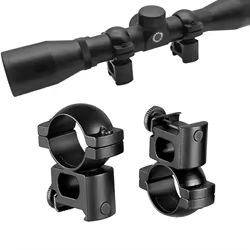 Soporte de anillo para mira telescópica, soportes de tubo de alto perfil SeeThru de 25,4mm y 1 pulgada con Base de riel de 0,78 pulgadas para linterna láser óptica de caza