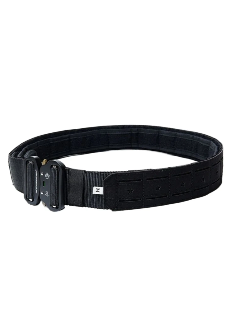 Cinturón táctico de corte láser Molle con hebilla de aleación, cinturilla exterior de entrenamiento multifuncional - imagen 4