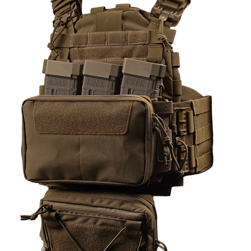 Bolsa GP curvada de nailon duradero con doble cremallera direccional, bolsa de gestión curva MOLLE, accesorios de caza - imagen 4