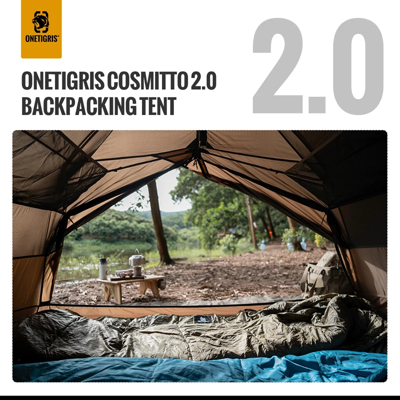 OneTigris COSMITTO 2,0 tienda de campaña para dos personas 3 estaciones fácil instalación tienda de viaje instantánea para senderismo pesca playa - imagen 3