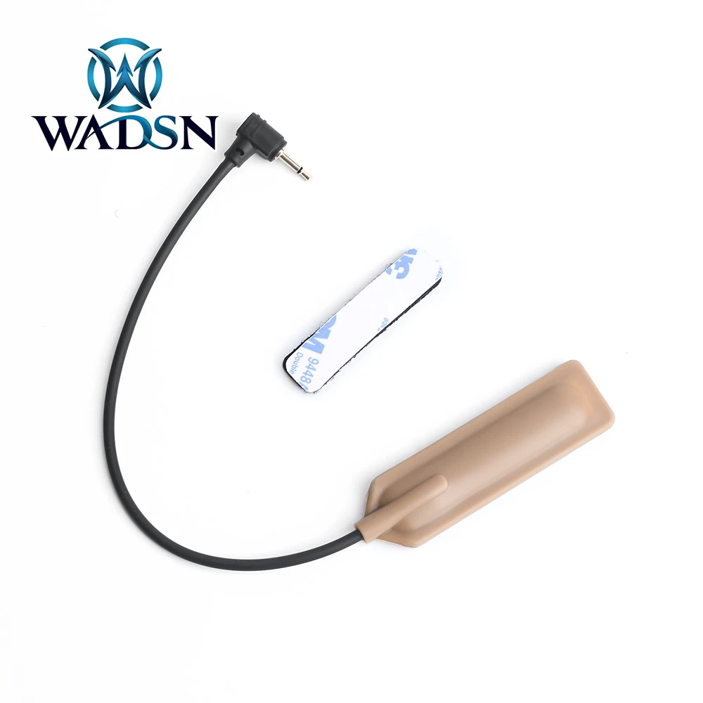 WADSN Airsoft táctico PEQ15 DBAL-A2 interruptor de Control de cola láser linterna táctica interruptor de presión remota botón interruptor de caza - imagen 4