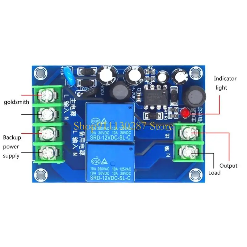 J1HC INTELIGENT CONTROLADOR TRANSFERENCIA POWER 10A Módulo conmutación automática para suministro copias - imagen 3