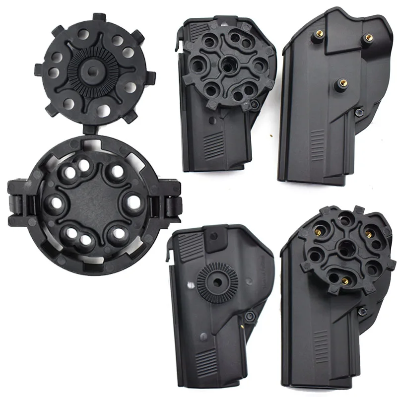 Adaptador de funda de pistola táctica, placa de fijación Molle, adaptador de funda de pistola para Glock 17, 19, M9, Kit de desconexión rápida, rotación de 360 - imagen 5
