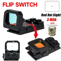 JH409 Mini plegable óptico punto rojo 3moa Reflex Mini Flip punto rojo mira táctica pistola de aire caza Rifle alcance