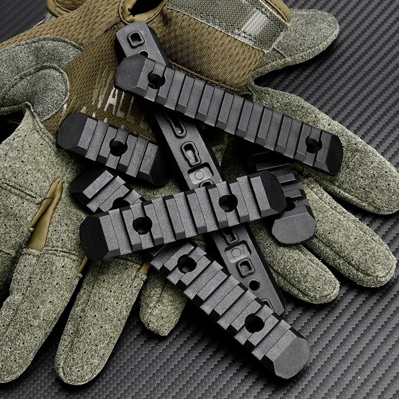 Juego de rieles Picatinny de plástico y nailon táctico, 6 uds., m-lok Keymod, 20mm, accesorios para pistola de juguete Airsoft, riel de polímero para m-lok Keymod - imagen 3
