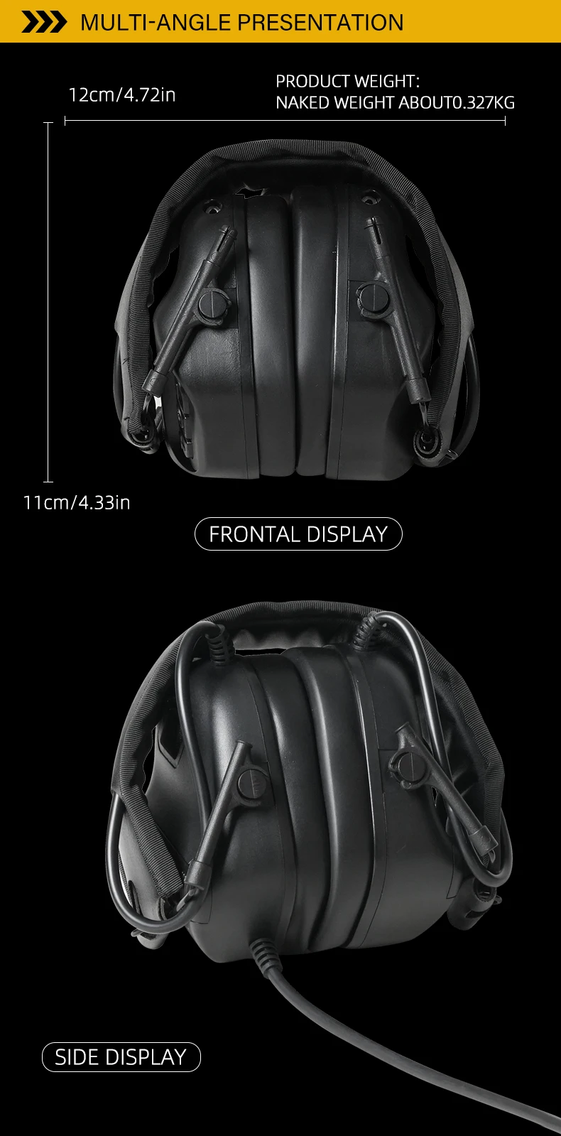 BOOIU-auriculares con Chip de 5. a generación, auriculares de comunicación táctica, sin reducción de ruido, nuevo modelo, auriculares tácticos - imagen 4