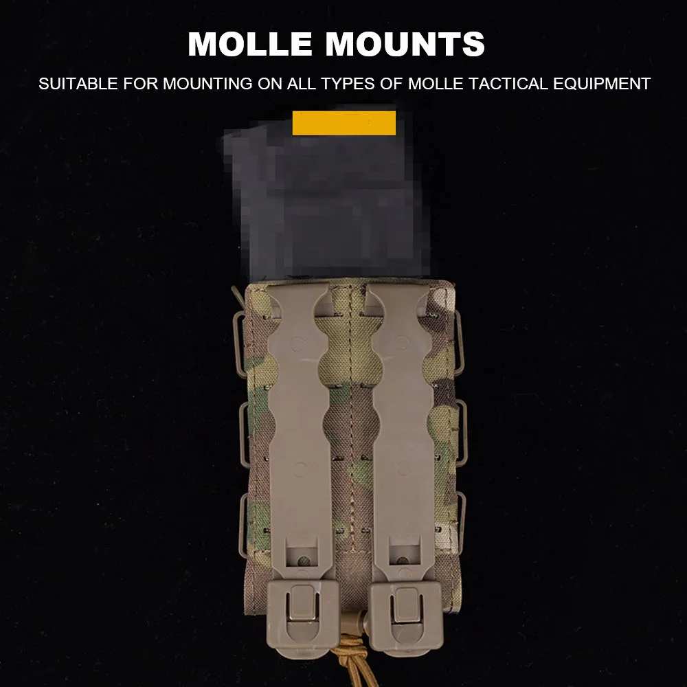 Bolsa táctica para revistas AK AR M4 AR15, bolsa para pistola de asalto urbana, Rifle Mag, Molle para caza, equipo de Paintball Airsoft, 5,56 - imagen 3