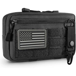 Bolsa táctica MOLLE compacta EDC de administración con cremallera
