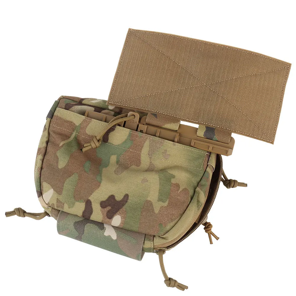 Chaleco táctico Sub bolsa Abdominal hombro y bolsa colgante gancho bucle Airsoft caza acceso rápido vientre herramientas bolsillo de almacenamiento - imagen 3